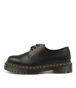 1461 BEX 3 EYE SHOE BLACK SMOOTH LEATHER