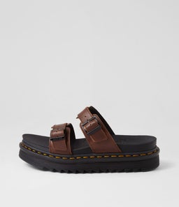 MYLES DARK BROWN OILY ILLUSION LEATHER