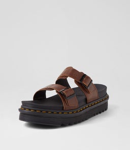 MYLES DARK BROWN OILY ILLUSION LEATHER