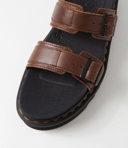 MYLES DARK BROWN OILY ILLUSION LEATHER