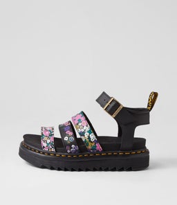 BLAIRE DM VINTAGE FLORAL PRINT LEATHER