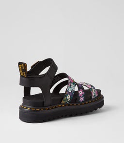 BLAIRE DM VINTAGE FLORAL PRINT LEATHER