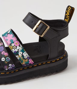 BLAIRE DM VINTAGE FLORAL PRINT LEATHER