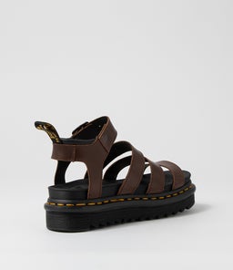 BLAIRE DM DARK BROWN LEATHER