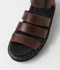 BLAIRE DM DARK BROWN LEATHER