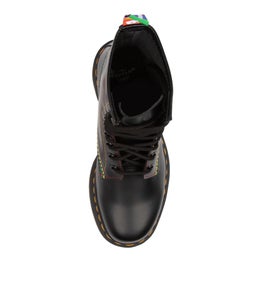 1460 PRIDE BOOT DM BLACK SMOOTH LEATHER