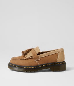 ADRIAN TASSEL LOAFER DM SAVANNAH TAN TUMBLED NUBUCK SUEDE