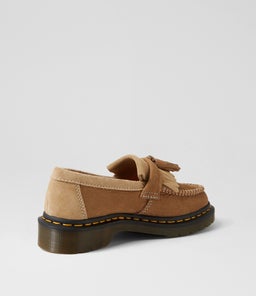 ADRIAN TASSEL LOAFER DM SAVANNAH TAN TUMBLED NUBUCK SUEDE