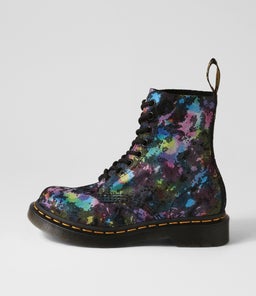 1460 PASCAL 8 EYE BOOT DM RAINBOW BURST SUEDE