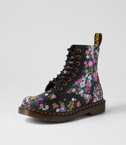 1460 PASCAL 8 EYE BOOT DM VINTAGE FLORAL PRINT LEATHER