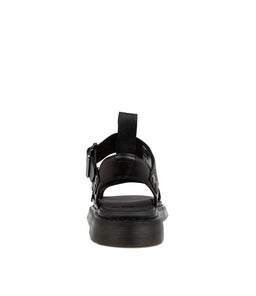 GRYPHON SANDAL DM BLACK BRANDO LEATHER