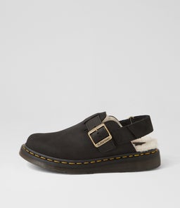 JORGE II MULE DM BLACK NATURAL LEATHER