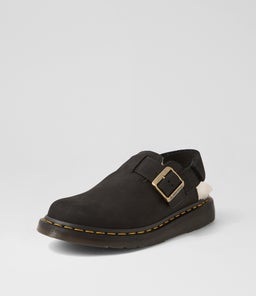 JORGE II MULE DM BLACK NATURAL LEATHER