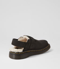 JORGE II MULE DM BLACK NATURAL LEATHER