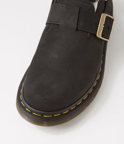 JORGE II MULE DM BLACK NATURAL LEATHER