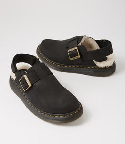 JORGE II MULE DM BLACK NATURAL LEATHER