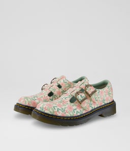 8065 MARY JANE JNR DM CREAM MULTI LEATHER
