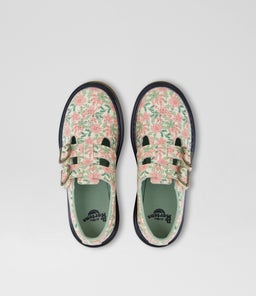 8065 MARY JANE JNR DM CREAM MULTI LEATHER