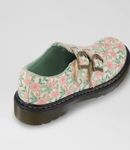 8065 MARY JANE JNR DM CREAM MULTI LEATHER
