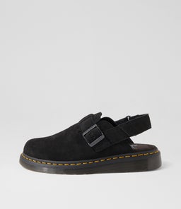 JORGE II MENS MULE DM BLACK SUEDE