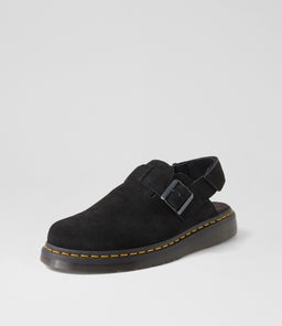JORGE II MENS MULE DM BLACK SUEDE
