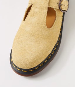 T BAR SHOE DM HAZY YELLOW SUEDE