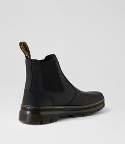 EMBURY CHELSEA DM BLACK LEATHER