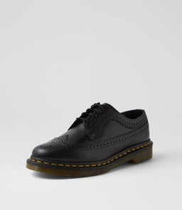 3989 YS BROGUE DM BLACK LEATHER