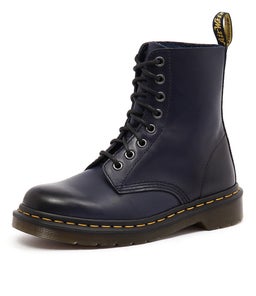PASCAL 8 EYE BOOT NAVY LEATHER