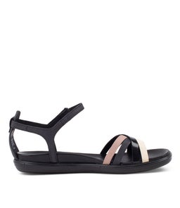 209213 SIMPIL SANDAL W EK MULTI BLACK NUBUCK