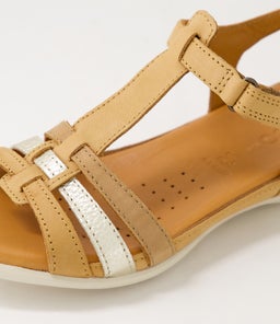 240873 ECCO FLASH EK LION PURE WHITE GOLD CASHMERE LEATHER