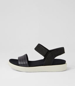 273603 ECCO FLOWT W EK BLACK BLACK LEATHER NUBUCK