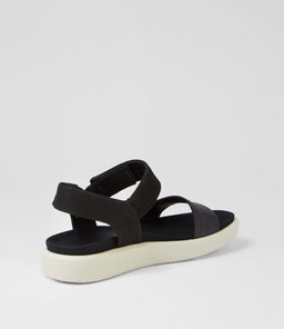 273603 ECCO FLOWT W EK BLACK BLACK LEATHER NUBUCK