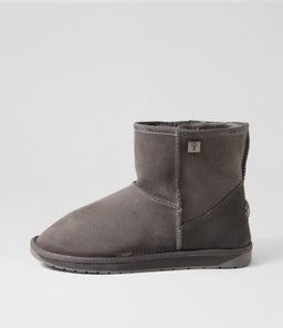 PLATINUM STINGER MINI MENS EM CHARCOAL SUEDE