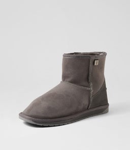 PLATINUM STINGER MINI MENS EM CHARCOAL SUEDE