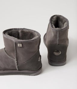 PLATINUM STINGER MINI MENS EM CHARCOAL SUEDE