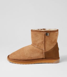 PLATINUM STINGER MINI MENS EM CHESTNUT SUEDE