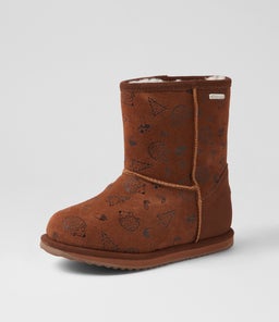 WOODLAND BRUMBY JNR EM OAK SUEDE