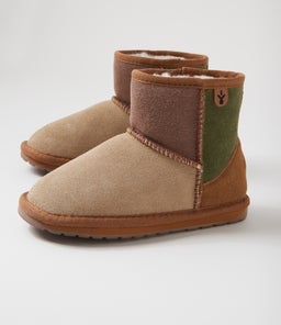 WALLABY MINI PATCHWORK TOT EM CHESTNUT SUEDE