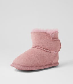 PLATINUM BABY BOOTIE PRE EM ORCHID PINK SUEDE