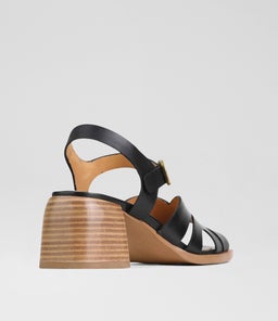 ISA EO BLACK LEATHER