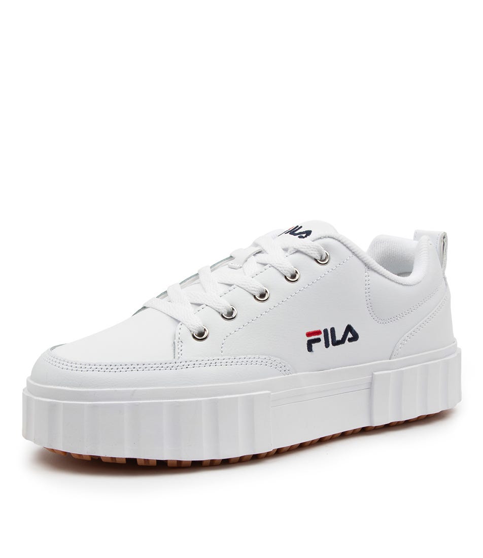 Sandblast Low Wht Leather by Fila Shop Online at Styletread NZ