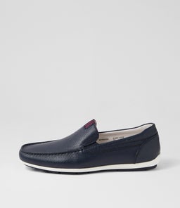 BERMUDA FL NAVY TUMBLE LEATHER