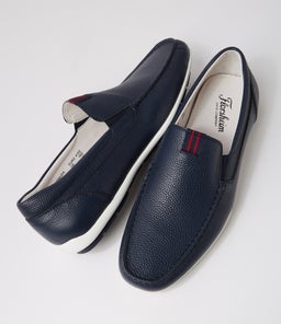 BERMUDA FL NAVY TUMBLE LEATHER