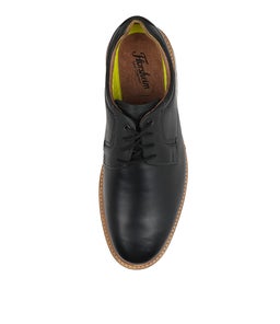 SCARSDALE PLAIN FL BLACK CRAZYHORSE LEATHER