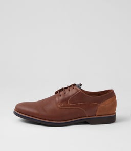 CALABRIA PRINT FL DK TAN LEATHER SUEDE