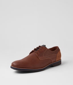 CALABRIA PRINT FL DK TAN LEATHER SUEDE