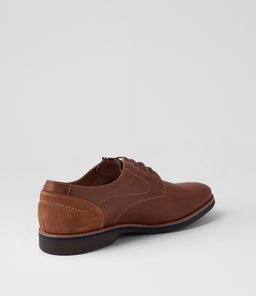 CALABRIA PRINT FL DK TAN LEATHER SUEDE