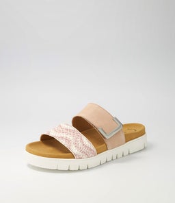 HARPER GA ANTIKROSA ROUGE SUEDE PATENT LEATHER