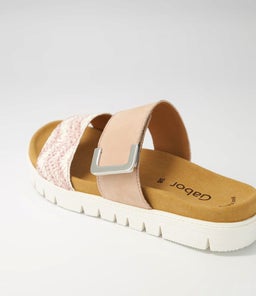 HARPER GA ANTIKROSA ROUGE SUEDE PATENT LEATHER
